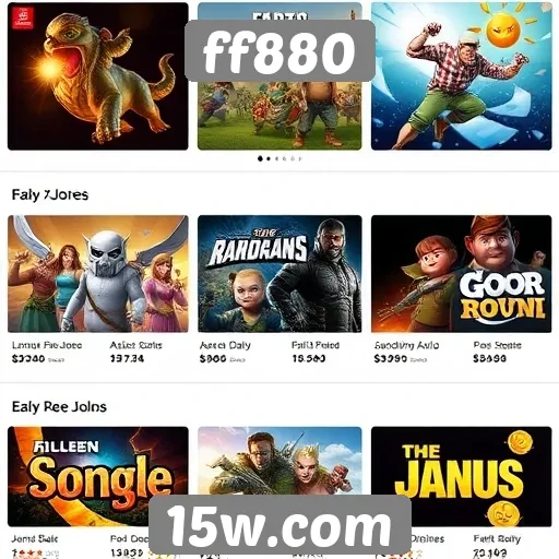 Principais jogos disponíveis no site ff880
